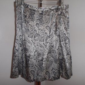 Jcrew paisley Lined Silk Skirt NWOT 14